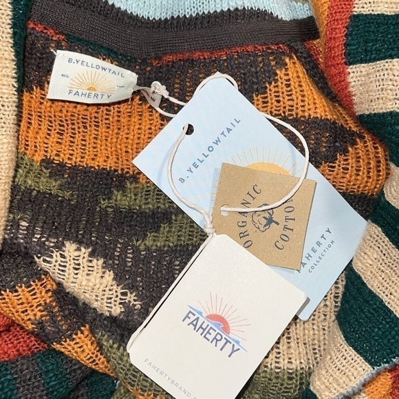 NWT B Yellowtail  Native Faherty Paloma Long Cardigan Duster Eagle Peak S - Picture 11 of 16